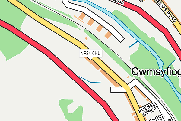 NP24 6HU map - OS OpenMap – Local (Ordnance Survey)