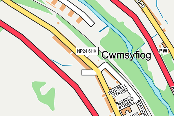 NP24 6HX map - OS OpenMap – Local (Ordnance Survey)