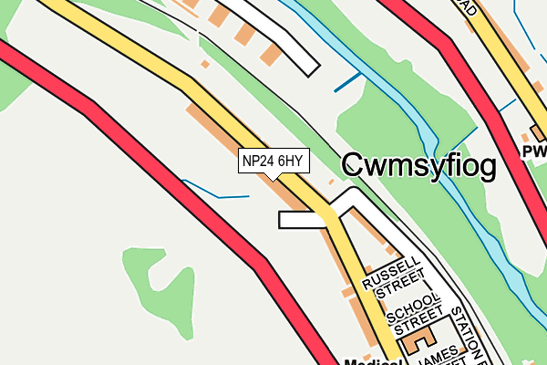 NP24 6HY map - OS OpenMap – Local (Ordnance Survey)