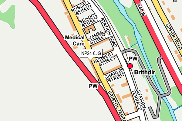 NP24 6JG map - OS OpenMap – Local (Ordnance Survey)