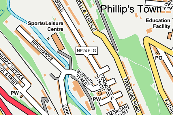 NP24 6LG map - OS OpenMap – Local (Ordnance Survey)