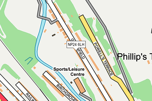 NP24 6LH map - OS OpenMap – Local (Ordnance Survey)