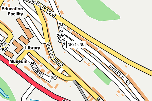 NP24 6NU map - OS OpenMap – Local (Ordnance Survey)