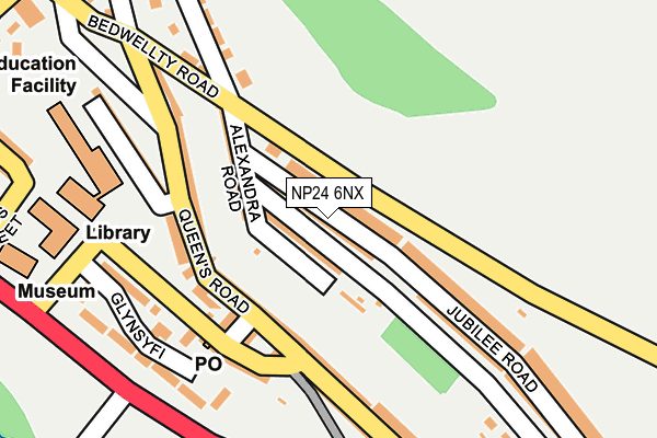 NP24 6NX map - OS OpenMap – Local (Ordnance Survey)