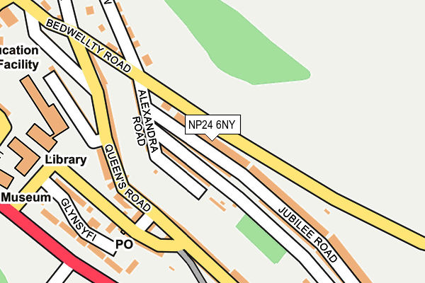 NP24 6NY map - OS OpenMap – Local (Ordnance Survey)