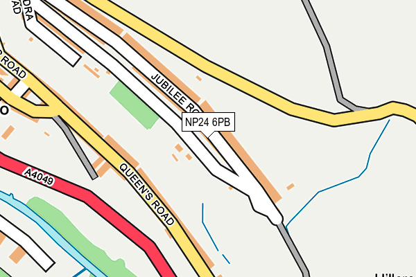 NP24 6PB map - OS OpenMap – Local (Ordnance Survey)