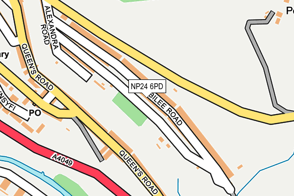 NP24 6PD map - OS OpenMap – Local (Ordnance Survey)