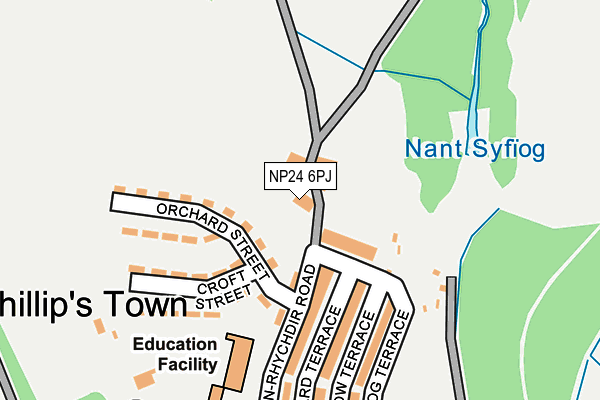NP24 6PJ map - OS OpenMap – Local (Ordnance Survey)