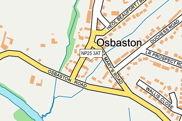 NP25 3AT map - OS OpenMap – Local (Ordnance Survey)