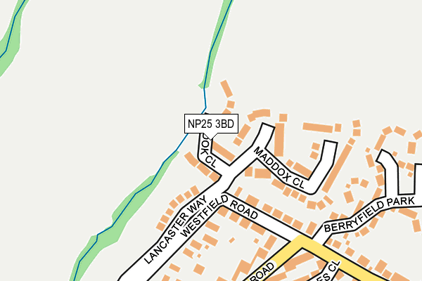 NP25 3BD map - OS OpenMap – Local (Ordnance Survey)