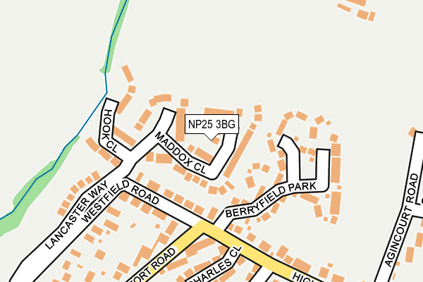 NP25 3BG map - OS OpenMap – Local (Ordnance Survey)