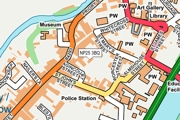 NP25 3BQ map - OS OpenMap – Local (Ordnance Survey)