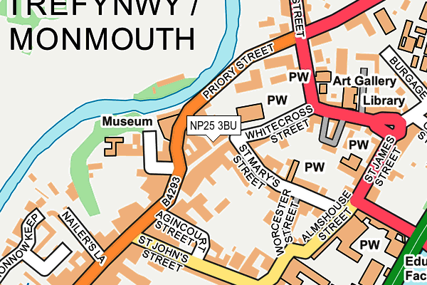 NP25 3BU map - OS OpenMap – Local (Ordnance Survey)