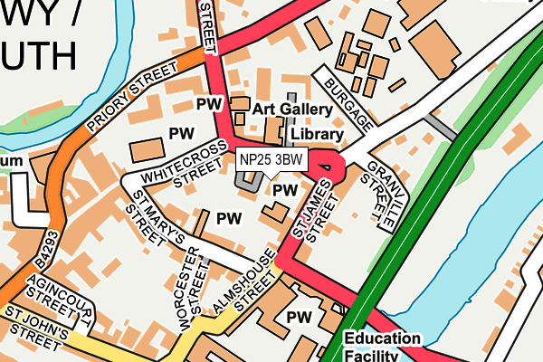 NP25 3BW map - OS OpenMap – Local (Ordnance Survey)