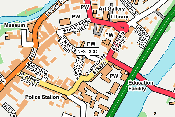 NP25 3DD map - OS OpenMap – Local (Ordnance Survey)