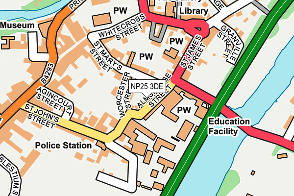 NP25 3DE map - OS OpenMap – Local (Ordnance Survey)