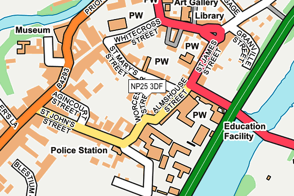 NP25 3DF map - OS OpenMap – Local (Ordnance Survey)
