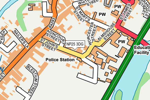 NP25 3DG map - OS OpenMap – Local (Ordnance Survey)