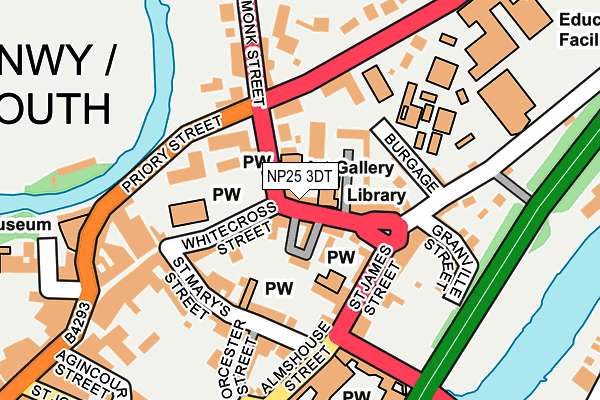 NP25 3DT map - OS OpenMap – Local (Ordnance Survey)