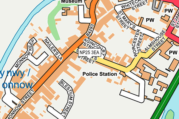NP25 3EA map - OS OpenMap – Local (Ordnance Survey)