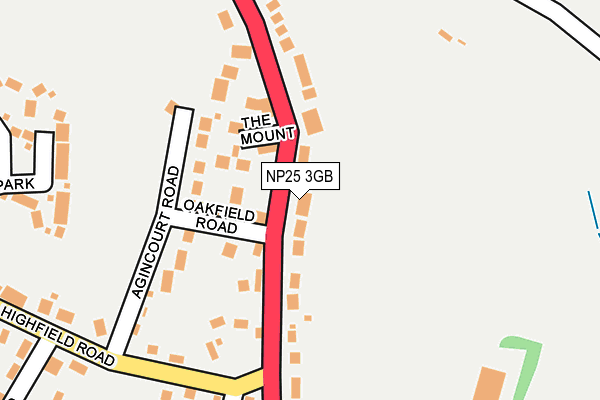NP25 3GB map - OS OpenMap – Local (Ordnance Survey)