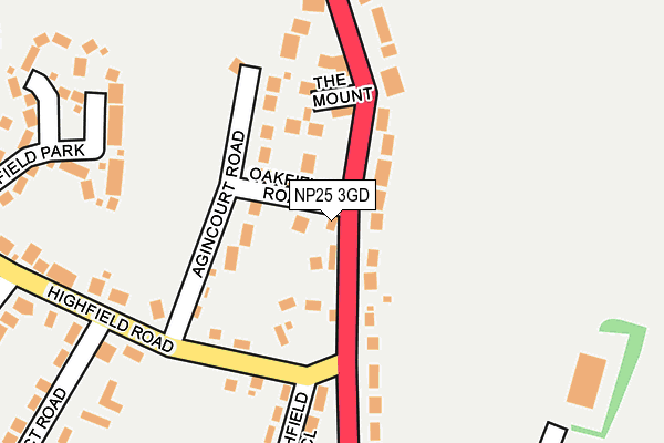 NP25 3GD map - OS OpenMap – Local (Ordnance Survey)