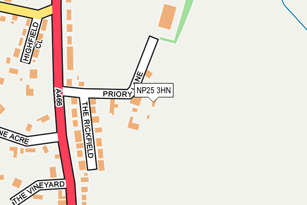 NP25 3HN map - OS OpenMap – Local (Ordnance Survey)