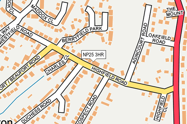 NP25 3HR map - OS OpenMap – Local (Ordnance Survey)