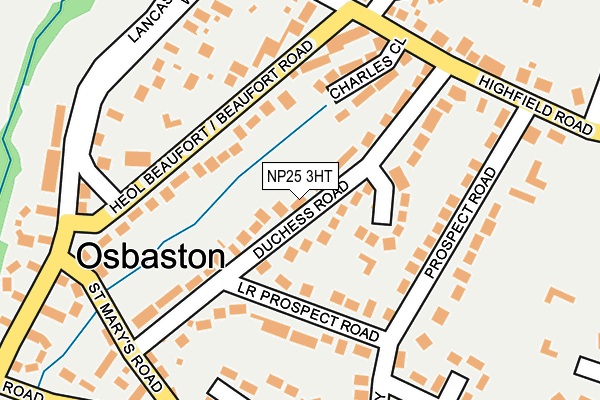 NP25 3HT map - OS OpenMap – Local (Ordnance Survey)