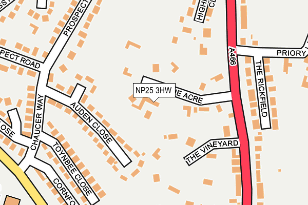NP25 3HW map - OS OpenMap – Local (Ordnance Survey)
