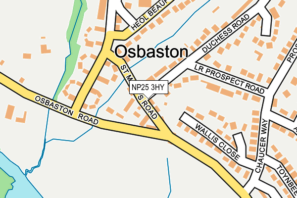 NP25 3HY map - OS OpenMap – Local (Ordnance Survey)