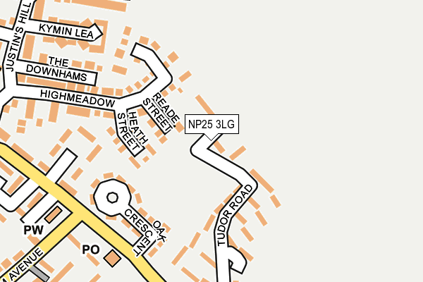NP25 3LG map - OS OpenMap – Local (Ordnance Survey)