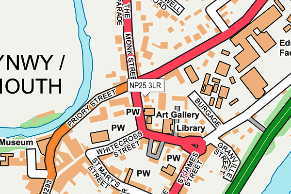 NP25 3LR map - OS OpenMap – Local (Ordnance Survey)