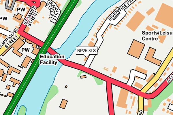 NP25 3LS map - OS OpenMap – Local (Ordnance Survey)