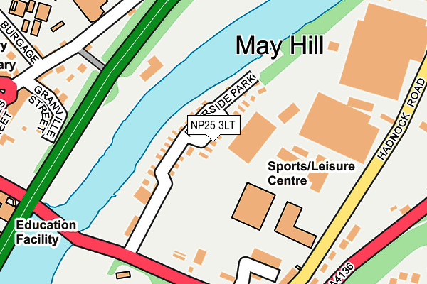 NP25 3LT map - OS OpenMap – Local (Ordnance Survey)