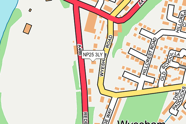 NP25 3LY map - OS OpenMap – Local (Ordnance Survey)