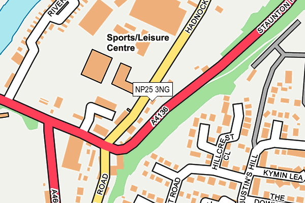 NP25 3NG map - OS OpenMap – Local (Ordnance Survey)