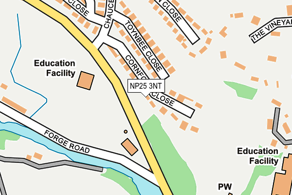 NP25 3NT map - OS OpenMap – Local (Ordnance Survey)
