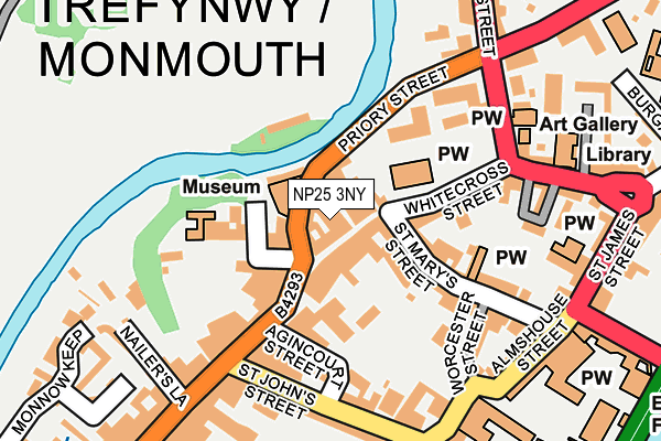 NP25 3NY map - OS OpenMap – Local (Ordnance Survey)