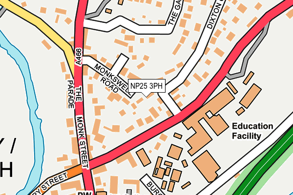 NP25 3PH map - OS OpenMap – Local (Ordnance Survey)
