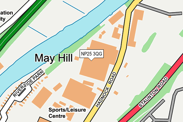 NP25 3QG map - OS OpenMap – Local (Ordnance Survey)