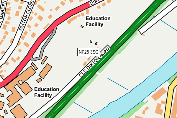 NP25 3SG map - OS OpenMap – Local (Ordnance Survey)