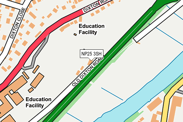 NP25 3SH map - OS OpenMap – Local (Ordnance Survey)