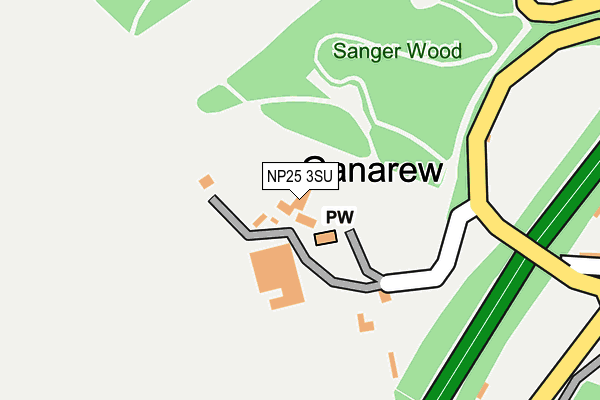 NP25 3SU map - OS OpenMap – Local (Ordnance Survey)