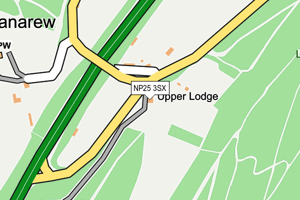 NP25 3SX map - OS OpenMap – Local (Ordnance Survey)