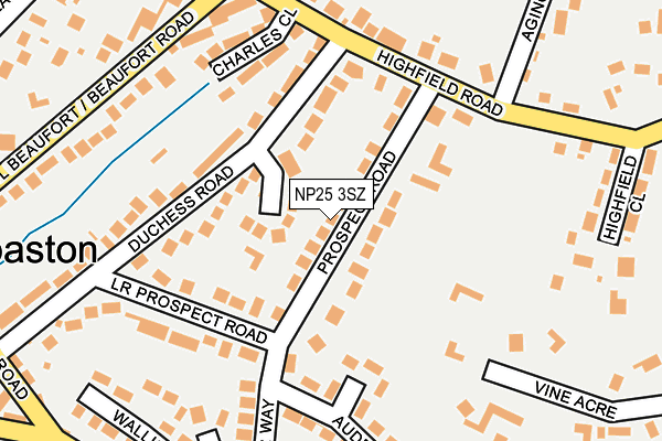 NP25 3SZ map - OS OpenMap – Local (Ordnance Survey)