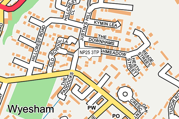 NP25 3TP map - OS OpenMap – Local (Ordnance Survey)