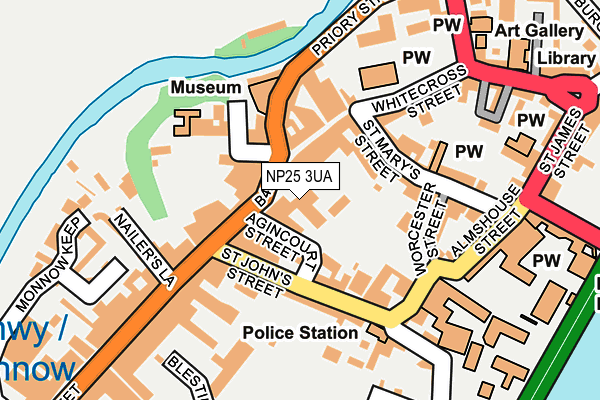 NP25 3UA map - OS OpenMap – Local (Ordnance Survey)
