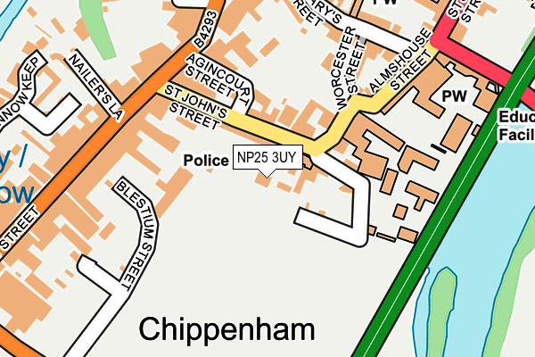 NP25 3UY map - OS OpenMap – Local (Ordnance Survey)