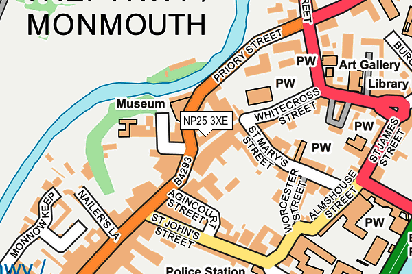 NP25 3XE map - OS OpenMap – Local (Ordnance Survey)